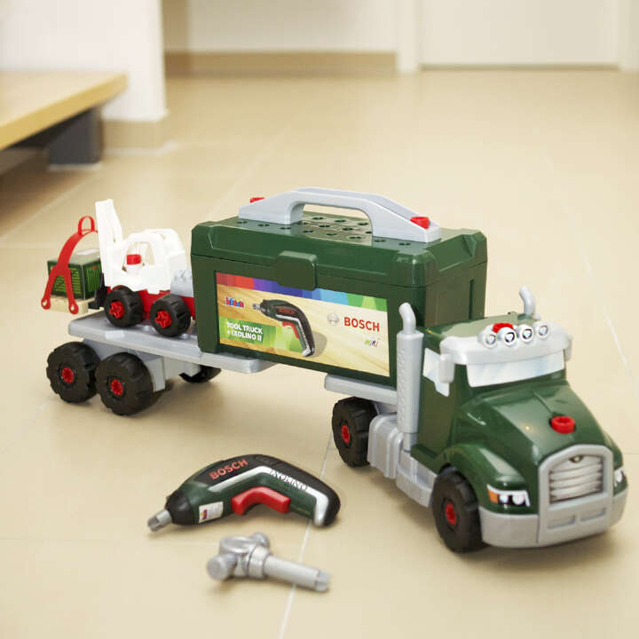 klein Bosch Schraubtruck Set mit Akkuschrauber Ixolino